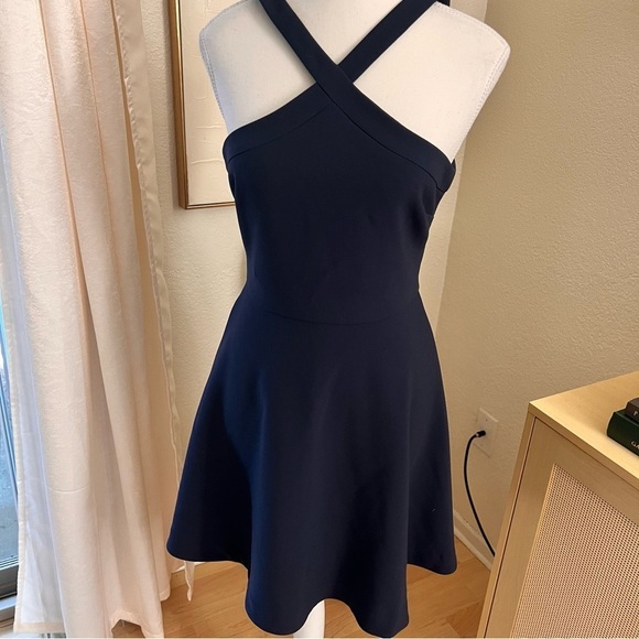 LIKELY Navy Ashland Fit Flare Dress Size 0 - Picture 3 of 12